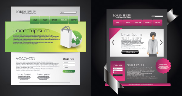 網(wǎng)站模板設(shè)計(jì)與平面廣告 素材中國(guó)的視覺(jué)美學(xué)融合